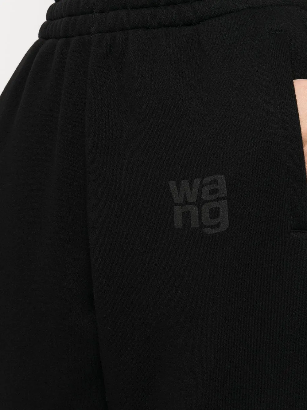 Pantaloni sportivi con logo in nero - donna