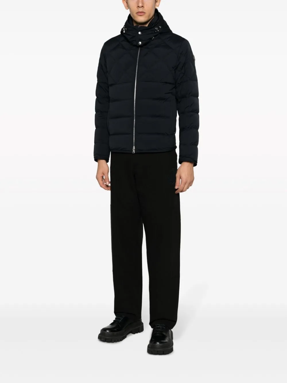 Pantaloni sportivi con logo in nero - uomo