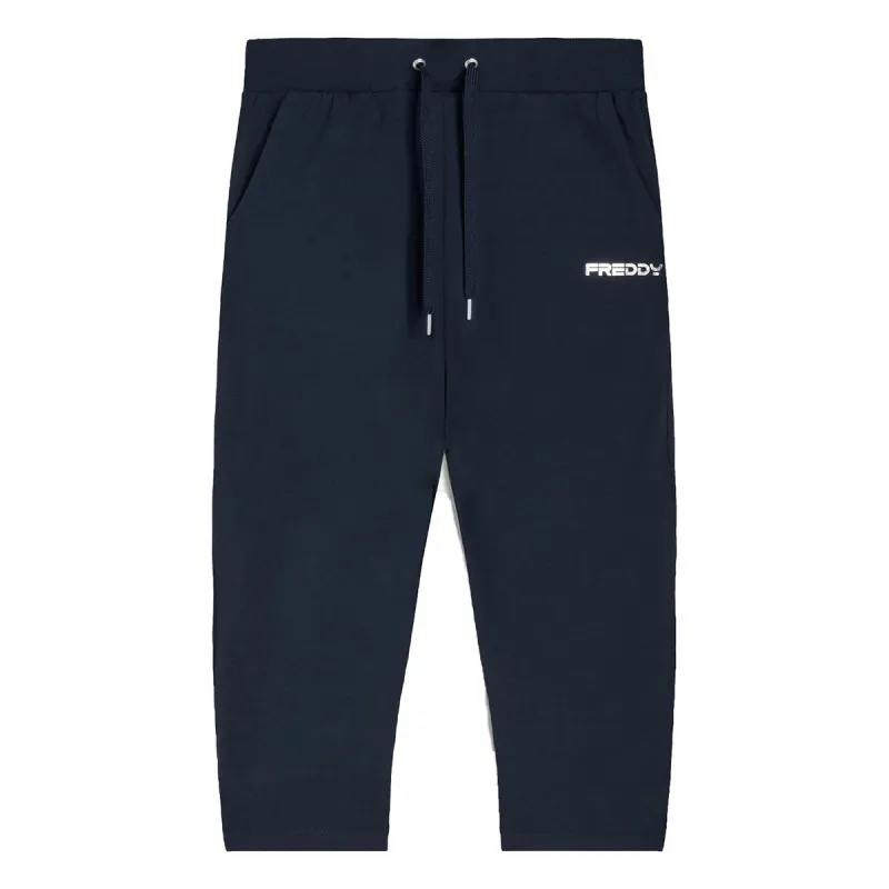 Pantaloni sportivi Freddy lunghezza corsaro in jersey