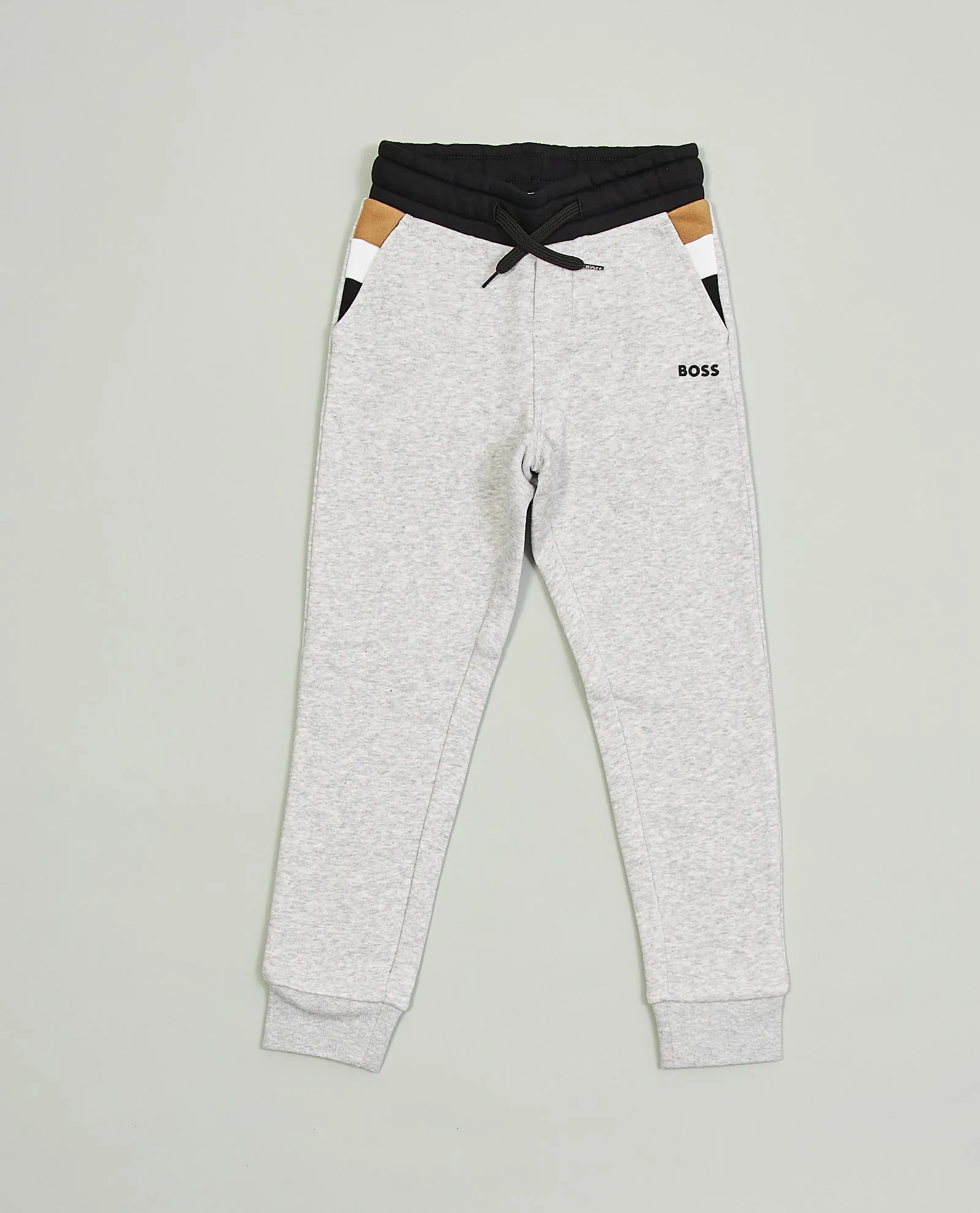Pantaloni tuta Boss da bambino con logo gommato