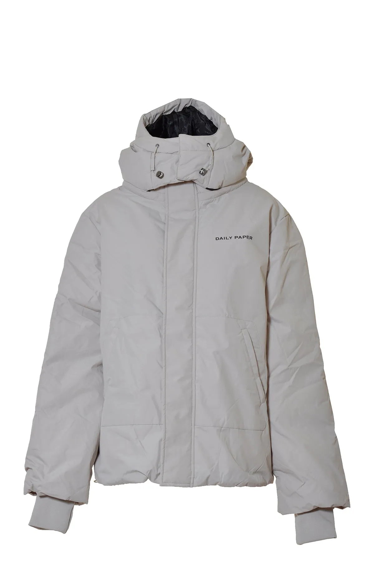 Piumino con cappuccio in nylon beige Daily Paper