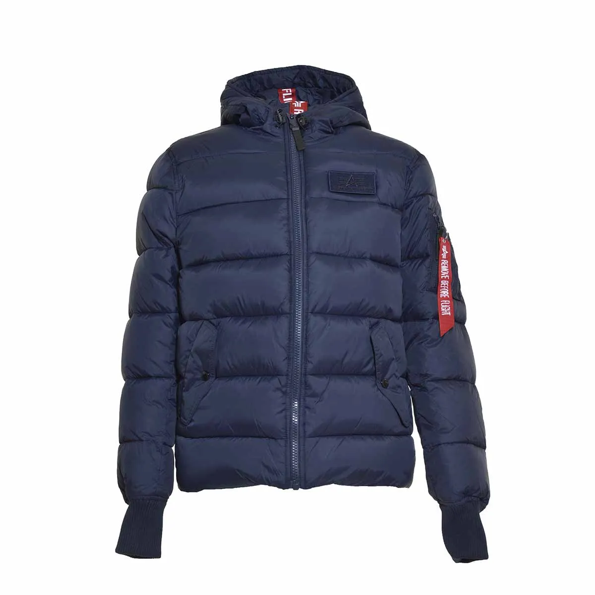 Piumino corto blu Alpha Industries