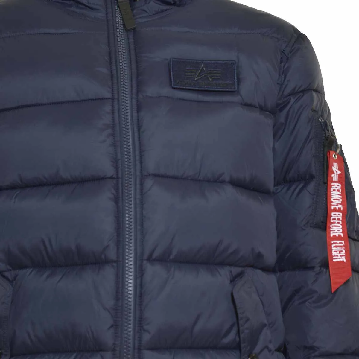 Piumino corto blu Alpha Industries
