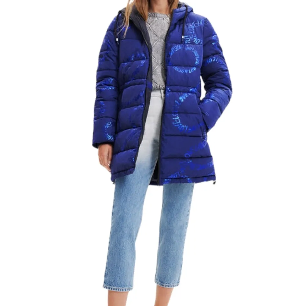 Piumino Donna DESIGUAL PADDED_AARHUS 22WWEW30 AZUL