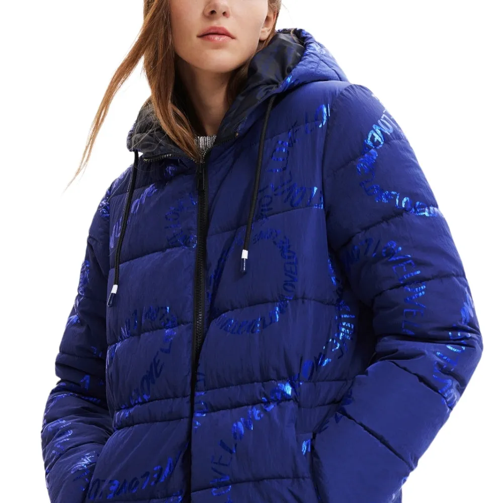 Piumino Donna DESIGUAL PADDED_AARHUS 22WWEW30 AZUL