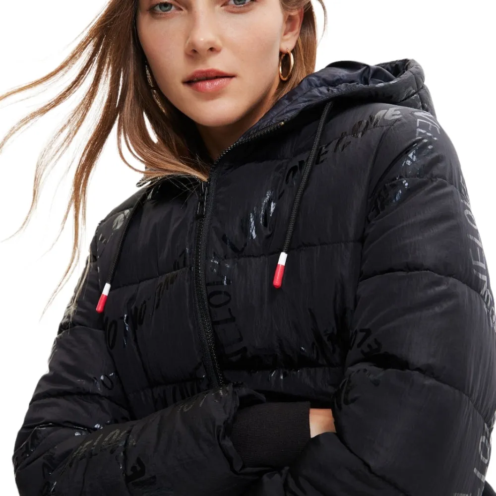 Piumino Donna Desigual padded_aarhus 22wwew30  negro