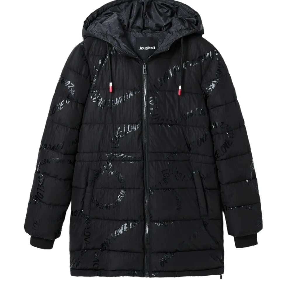 Piumino Donna Desigual padded_aarhus 22wwew30  negro