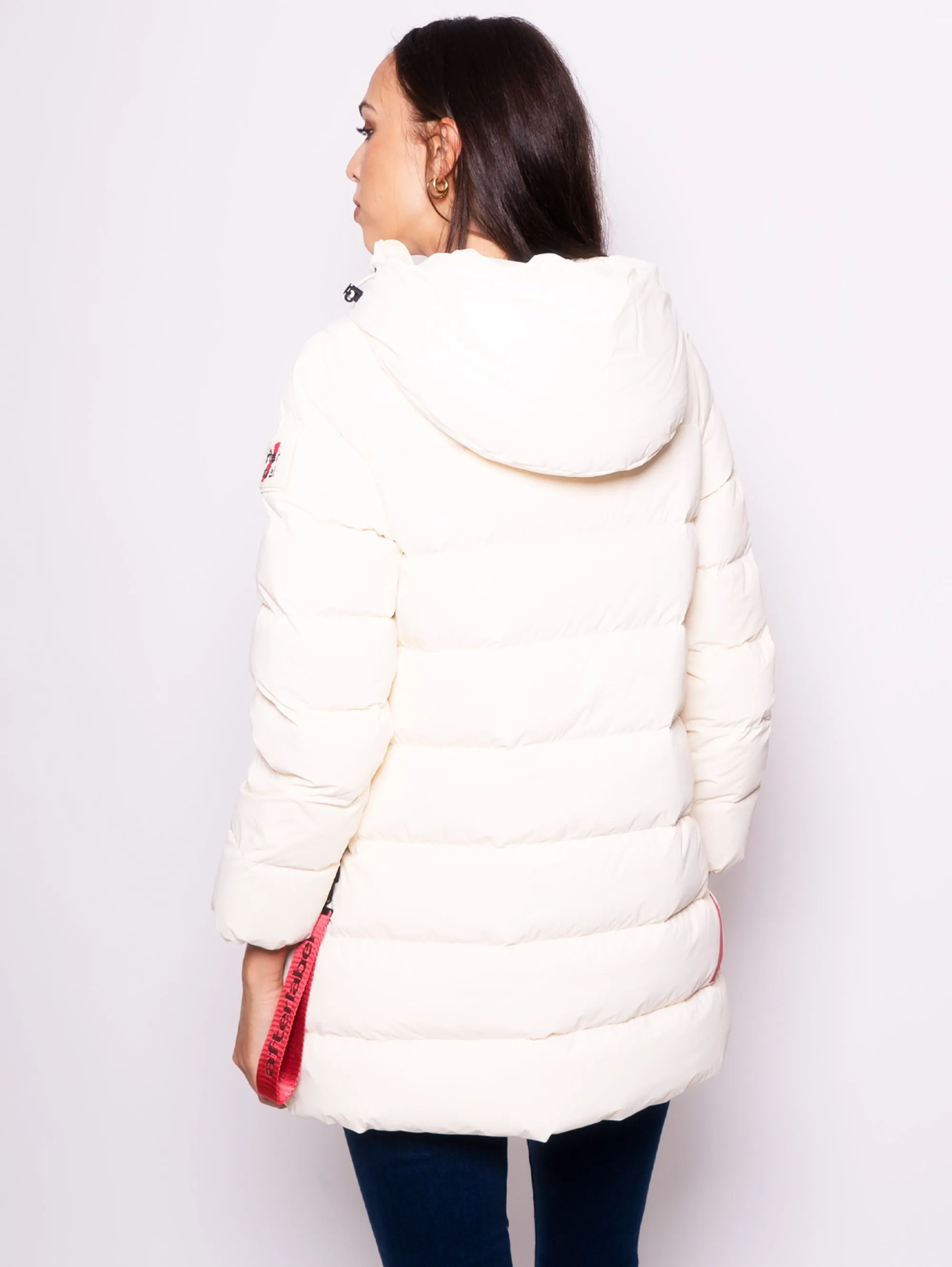 Piumino in Nylon Stretch Bianco
