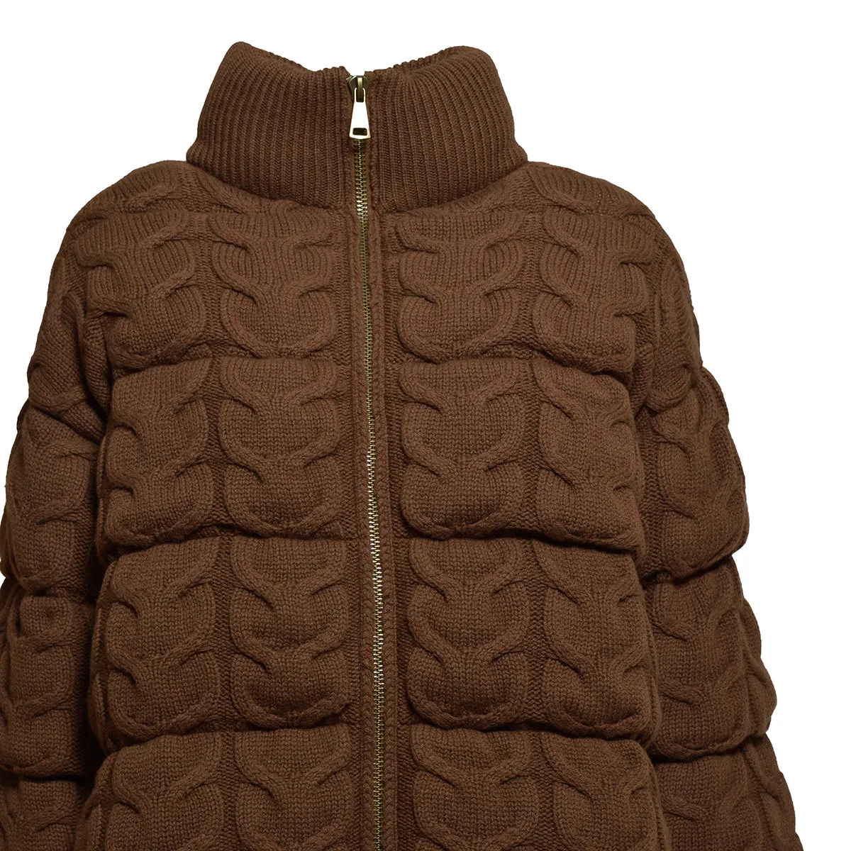 Piumino Ovatta in lana e cashmere cammello Max Mara
