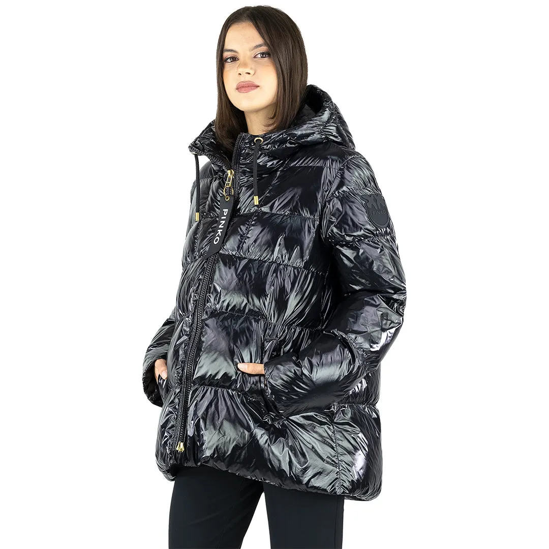 Piumino PINKO Eleodoro in Crystal Nylon Nero