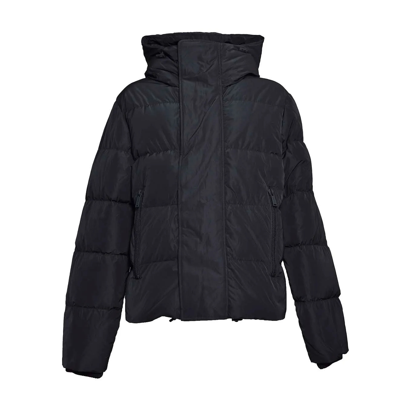 Piumino trapuntato in nylon nero Dsquared2