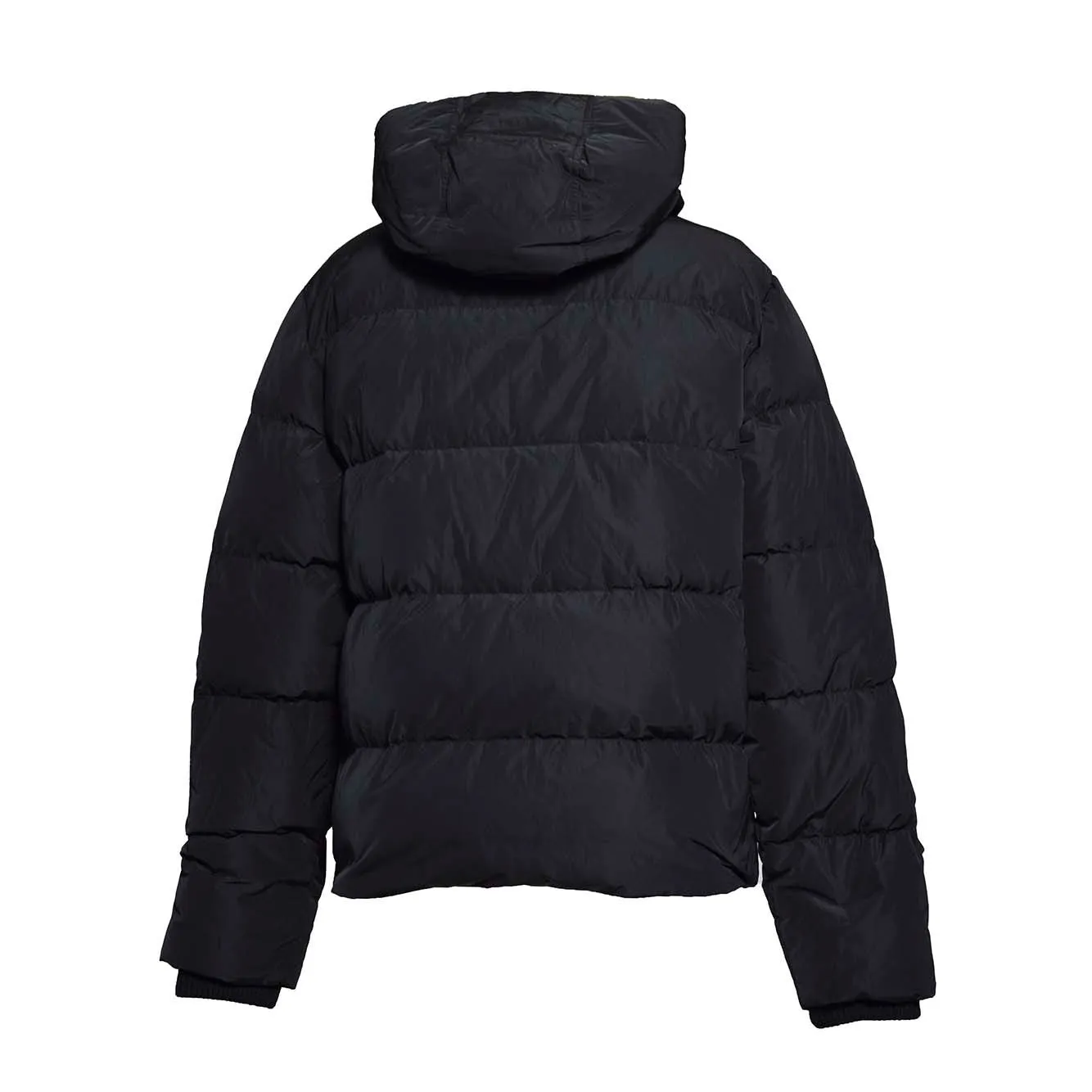 Piumino trapuntato in nylon nero Dsquared2