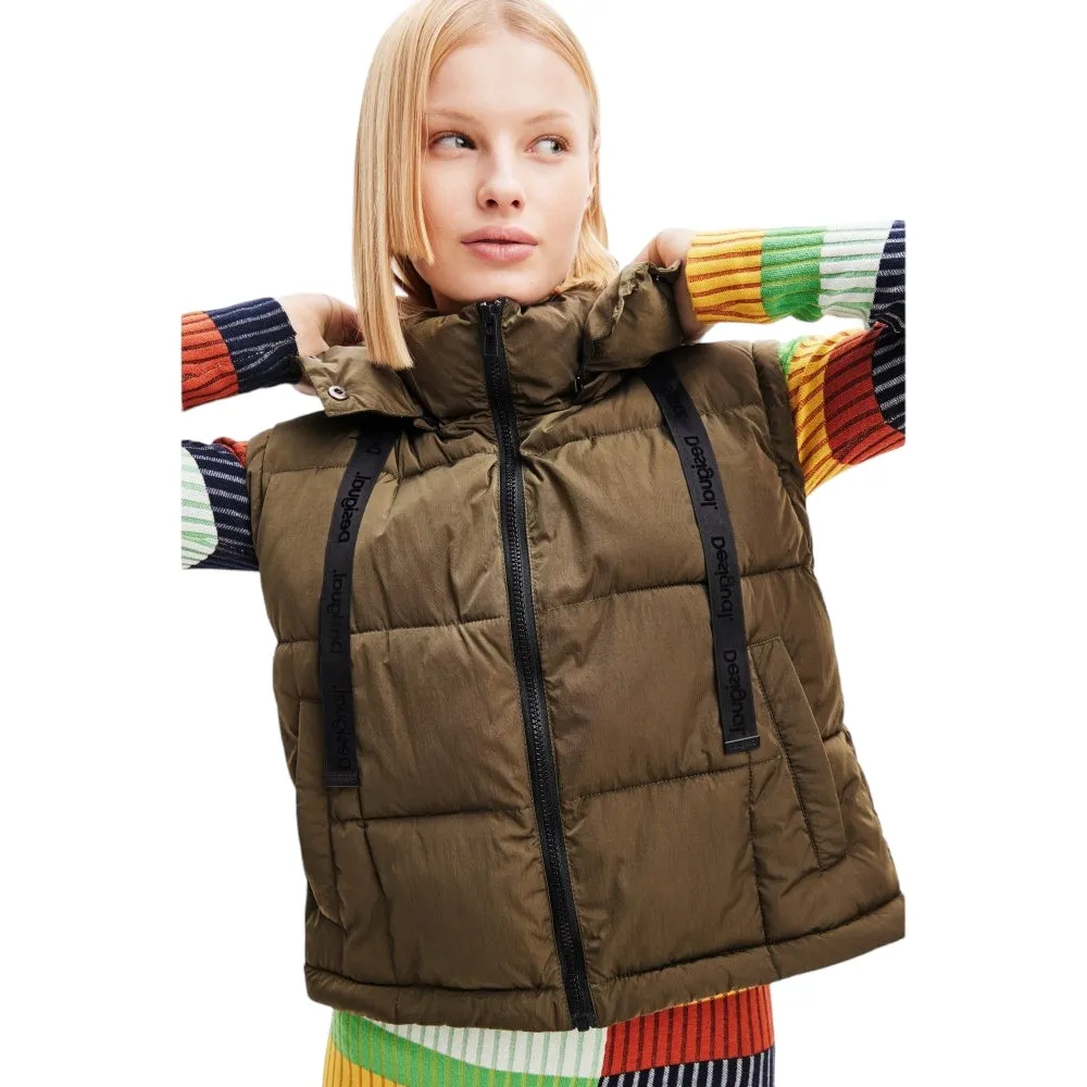 Piumino triplice design Coat Desigual 23WWEW39 4092 Kaki