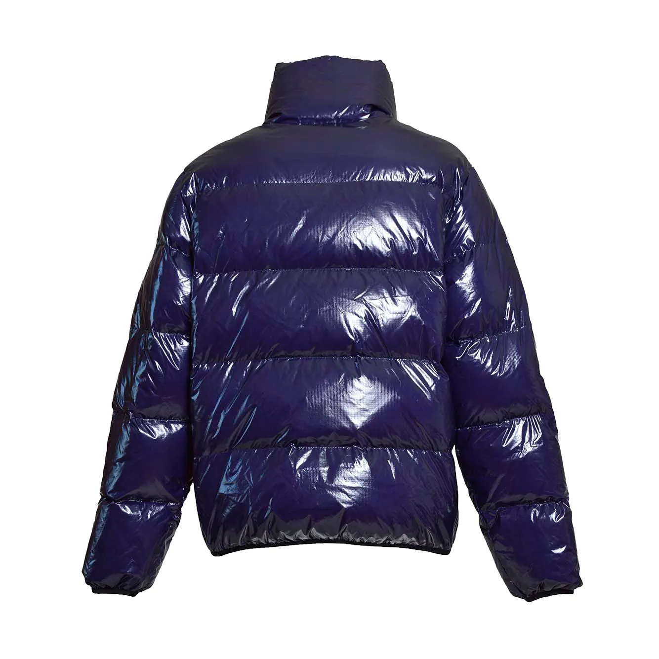 Piumino Ultra Light in nylon lucido blu Dsquared2