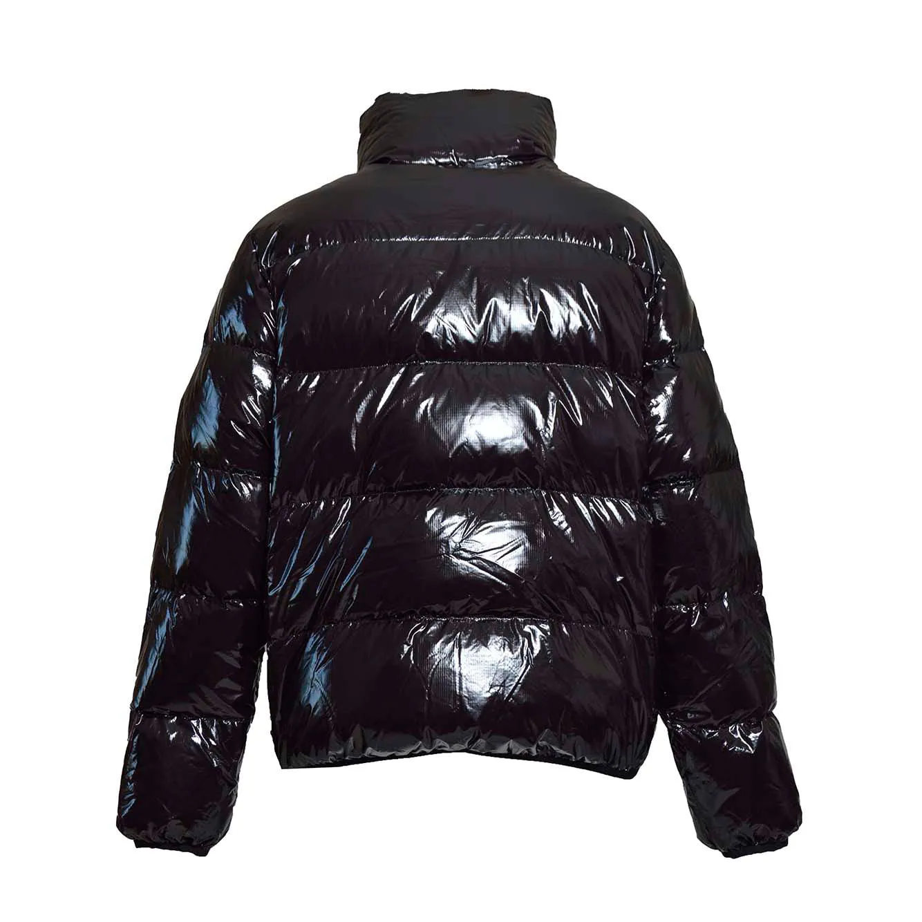 Piumino Ultra Light in nylon lucido nero Dsquared2