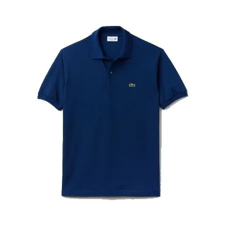POLO CLASSICA AZZURRA IN PETIT PIQUE' DI COTONE