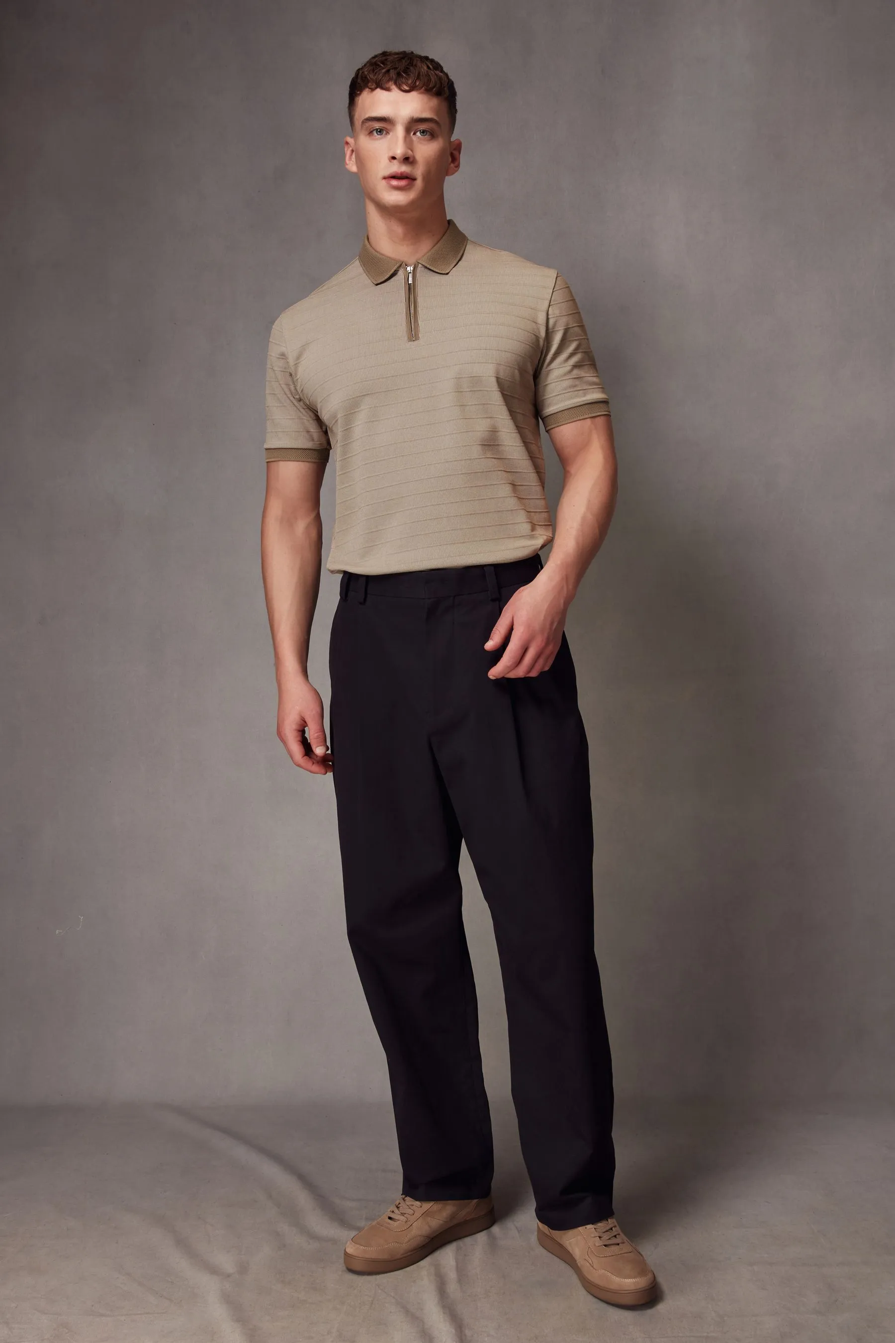 Polo Smart con scollo a zip    