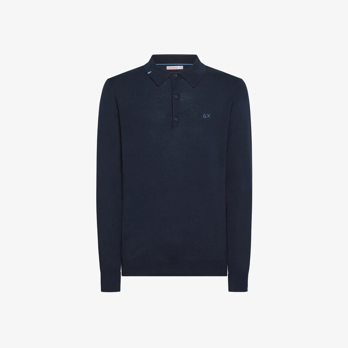 POLO SOLID L/S NAVY BLUE