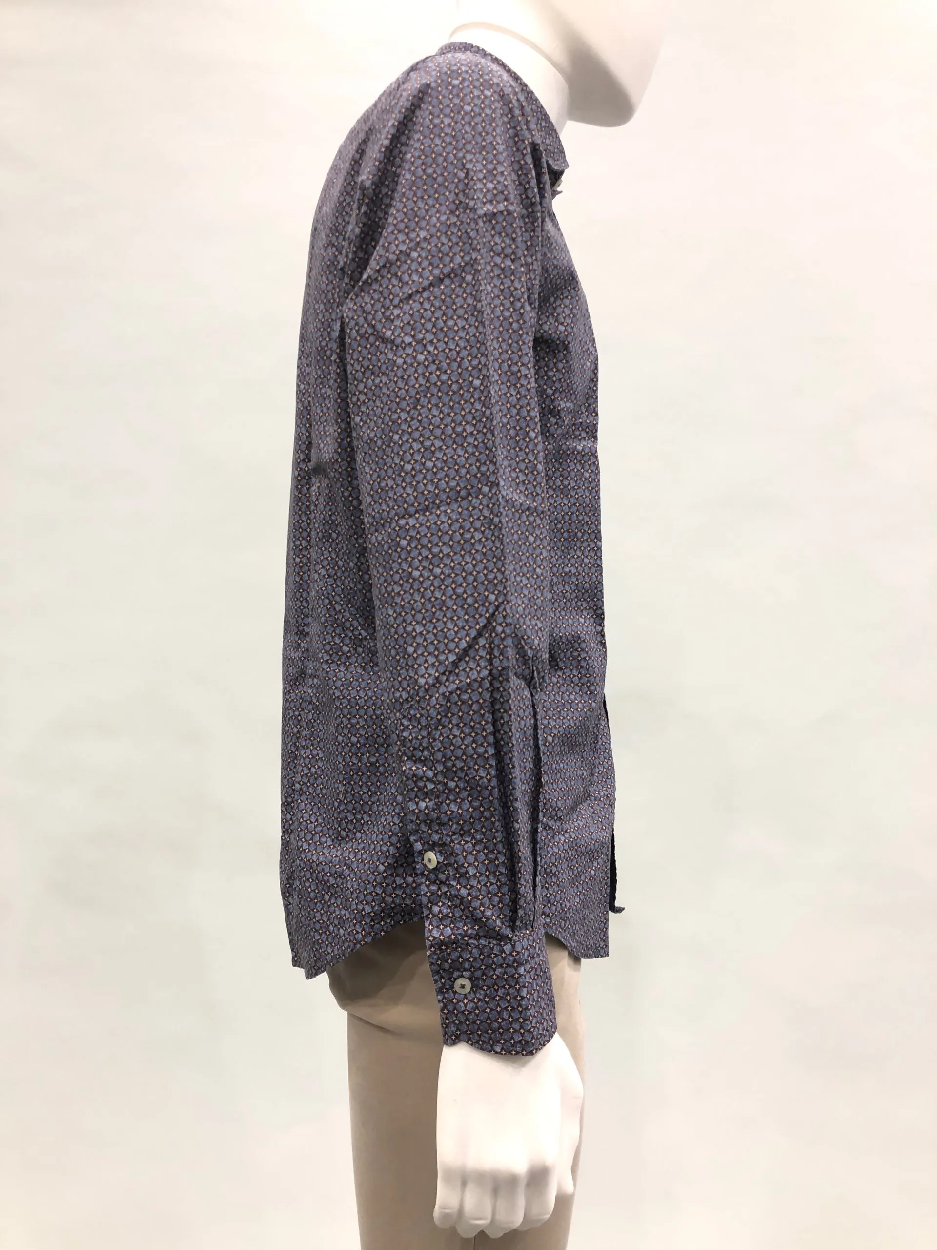 PORTOFIORI Camicia in fantasia piccoli rombi