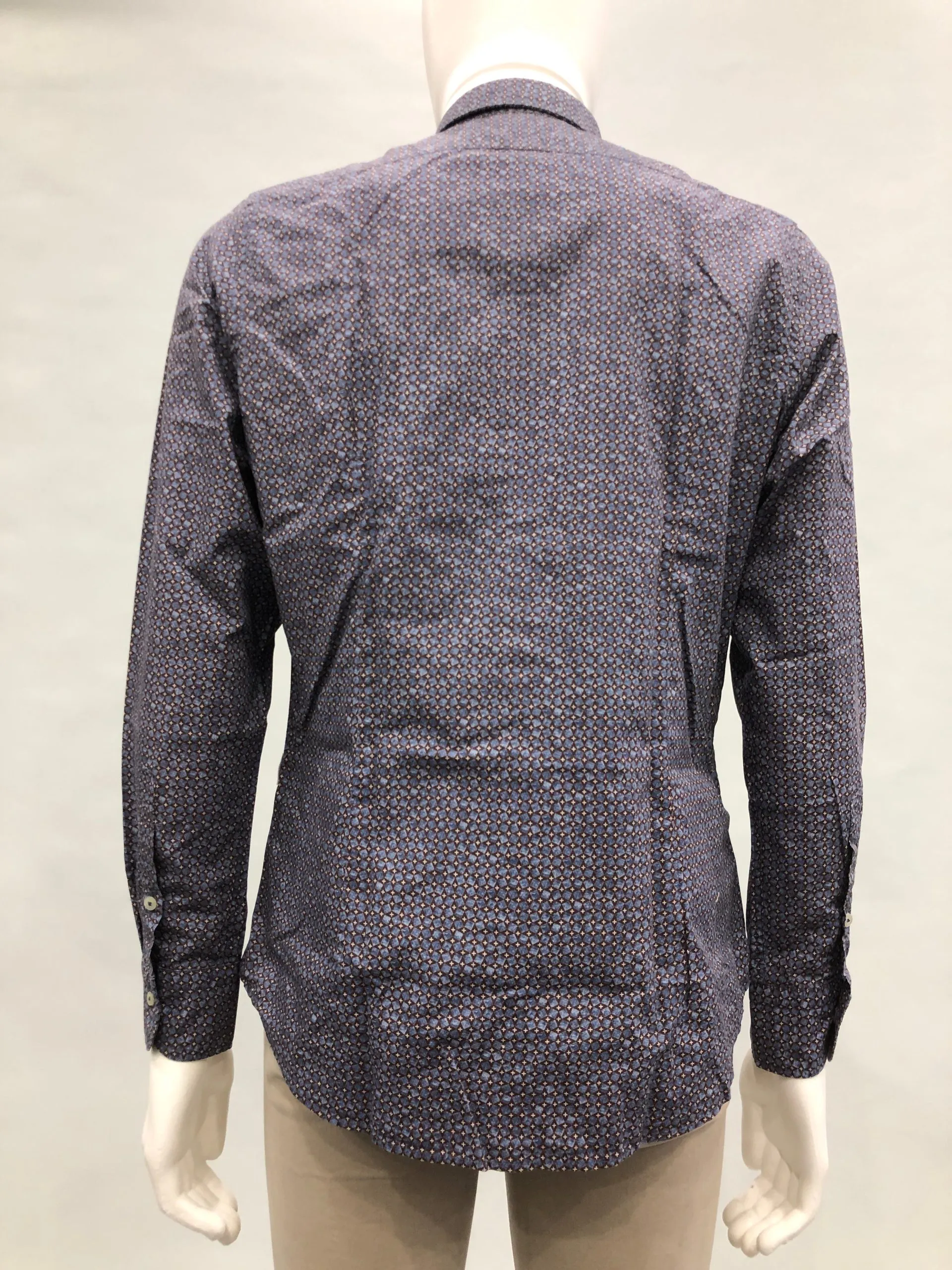 PORTOFIORI Camicia in fantasia piccoli rombi