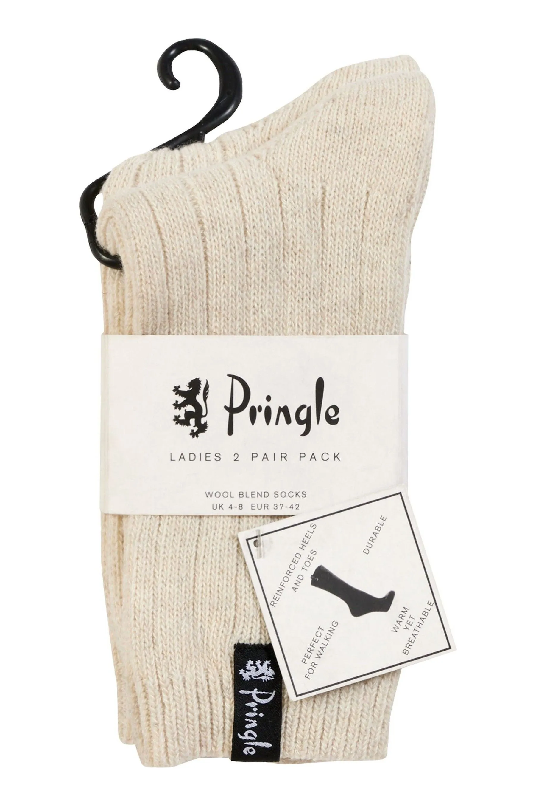 Pringle Classic Rib Recycled Wool Boot Socks 2 Confezione    