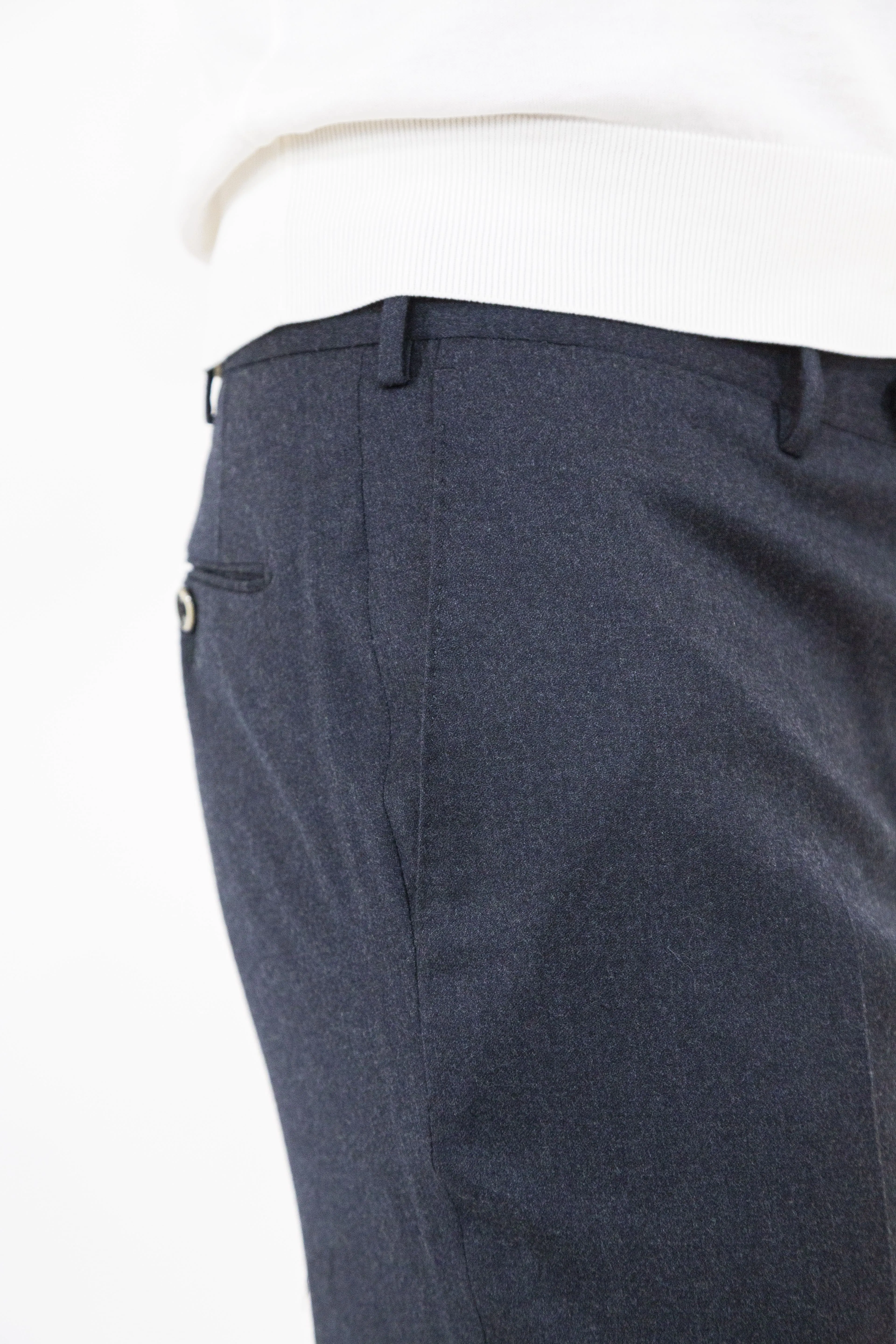 PT Pantaloni Flanella Lana Grigio Scuro