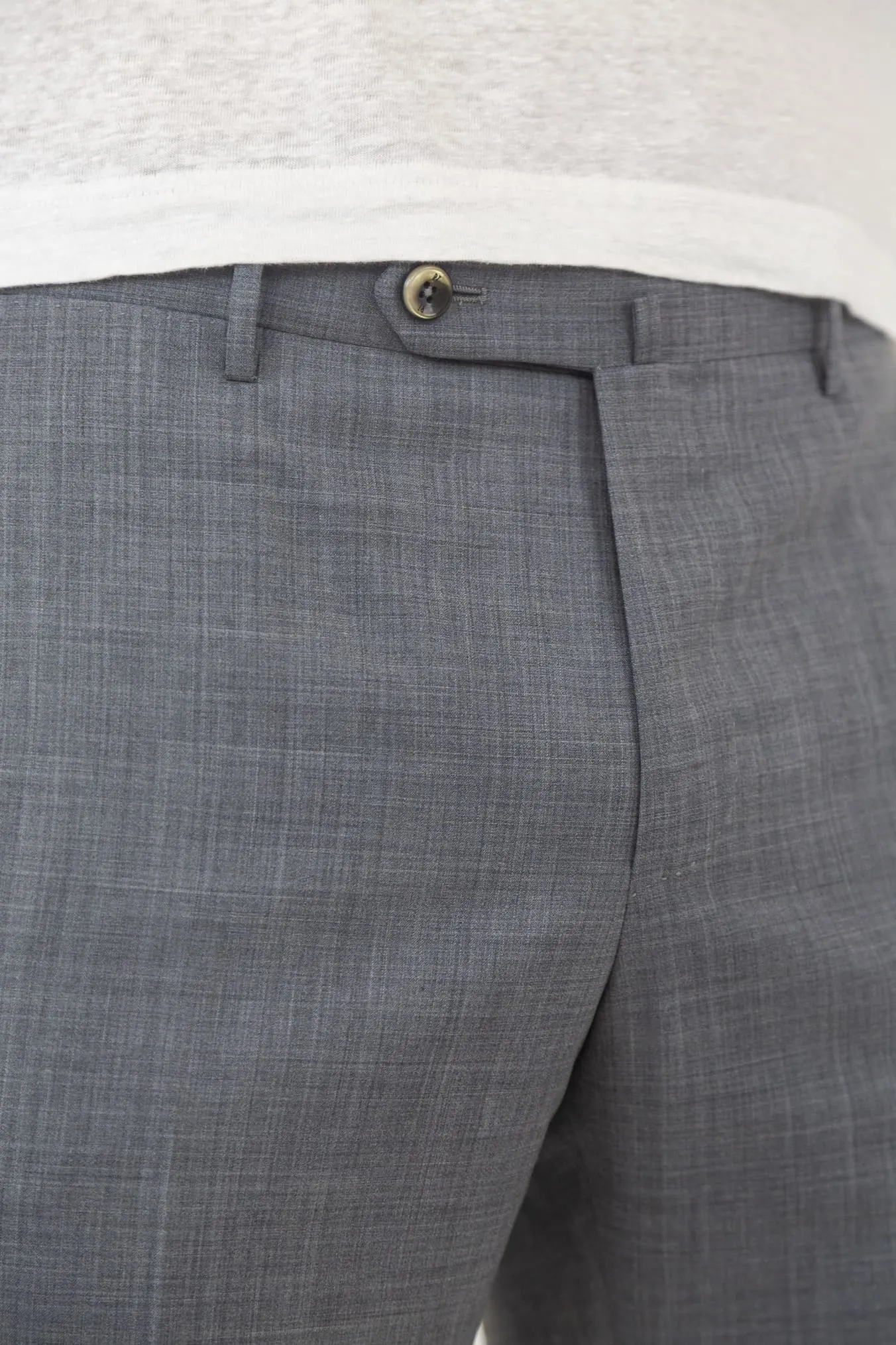 PT Pantaloni Fresco Lana Super 130' s Grigio Chiaro