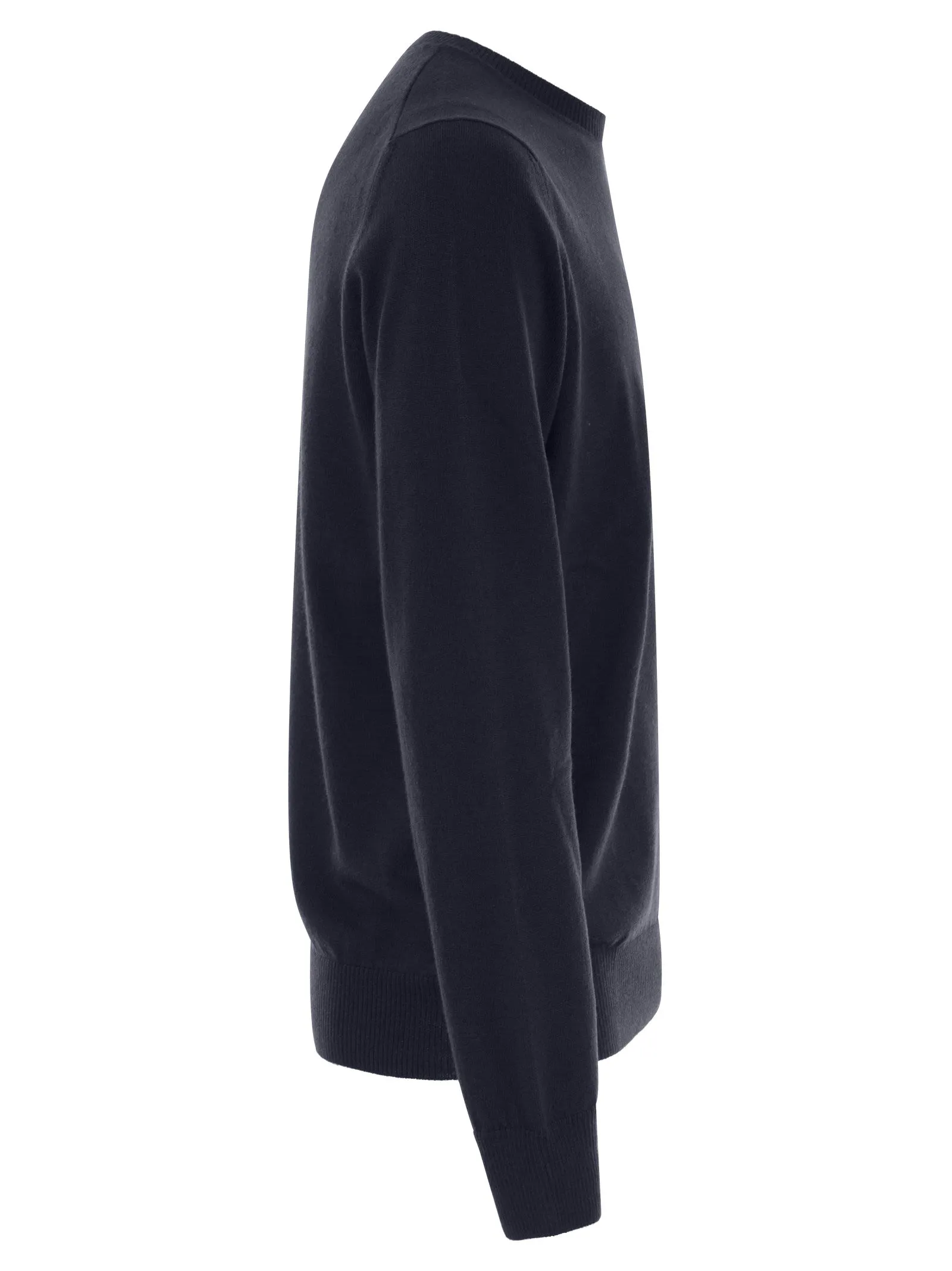Pull girocollo in lana