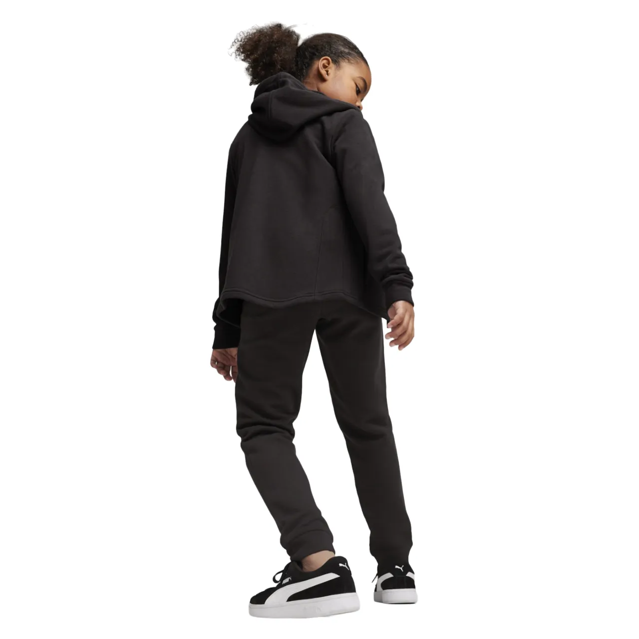 Puma girl's tracksuit with hood and full zip 673586-01 black