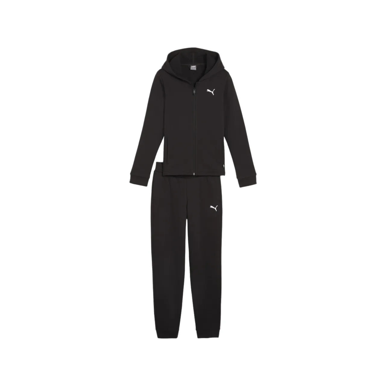 Puma girl's tracksuit with hood and full zip 673586-01 black