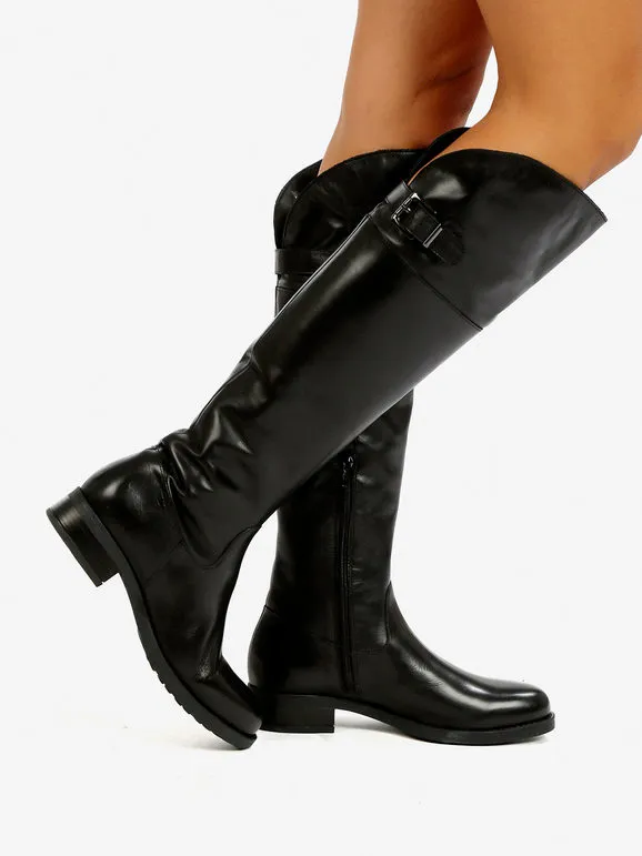 Queen Helena Bottes hautes femme en cuir