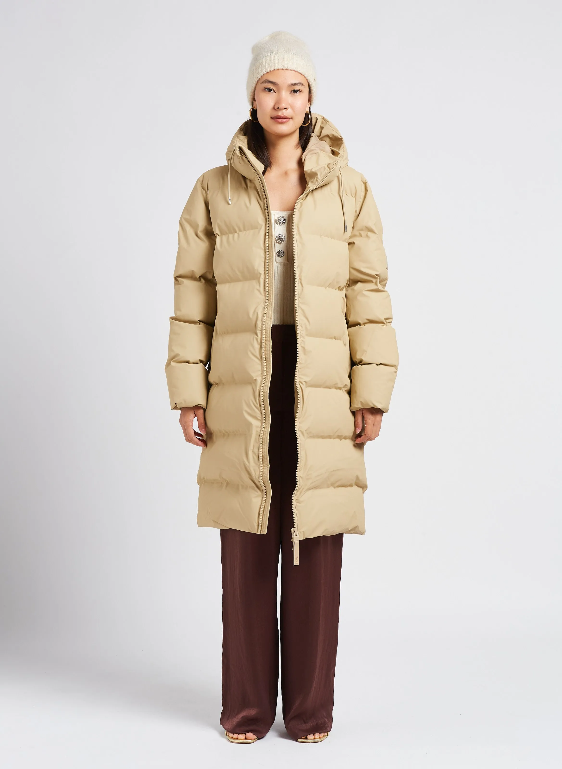  RAINS   ALTA - Piumino con cappuccio | Beige