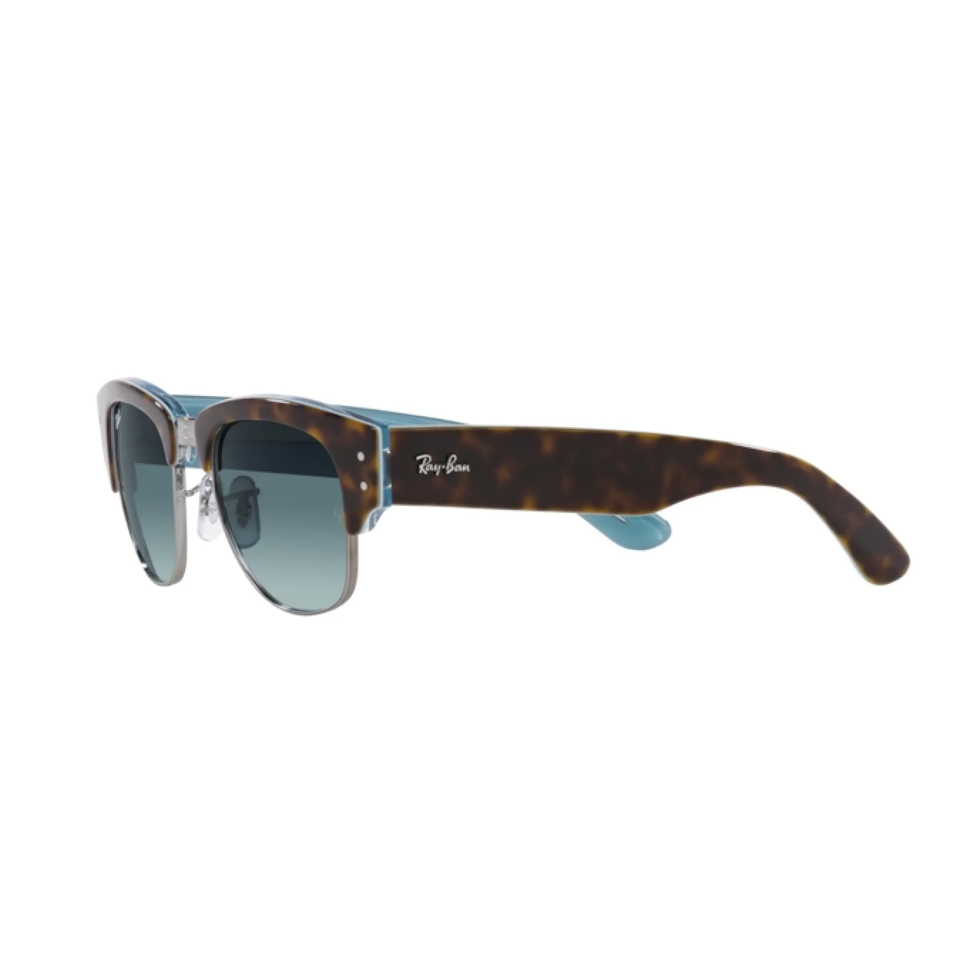   Ray-ban RB 0316S Mega Clubmaster 13163M Avana Su Blu Su Canna Di Fucile | Occhiale Da Sole Unisex 