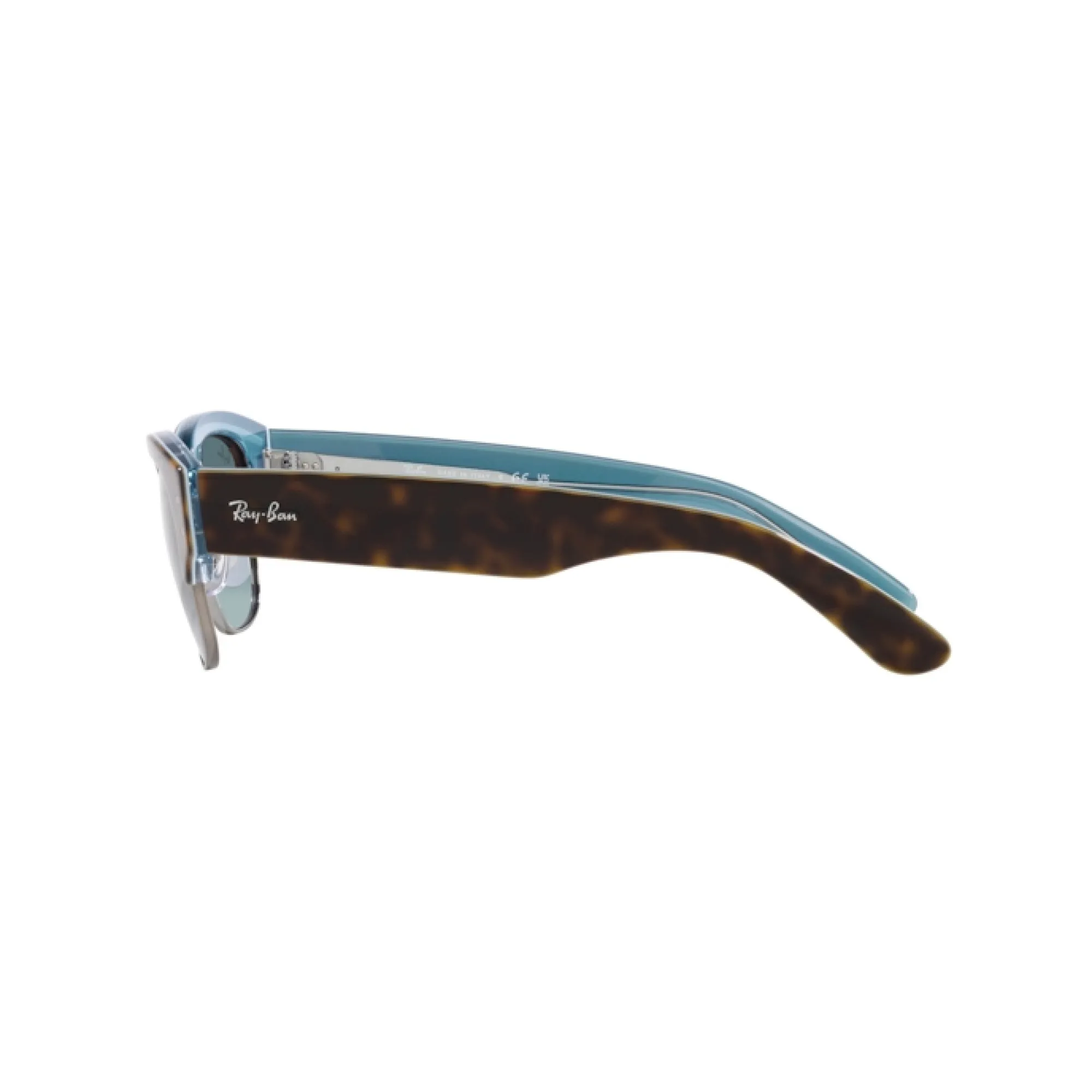   Ray-ban RB 0316S Mega Clubmaster 13163M Avana Su Blu Su Canna Di Fucile | Occhiale Da Sole Unisex 