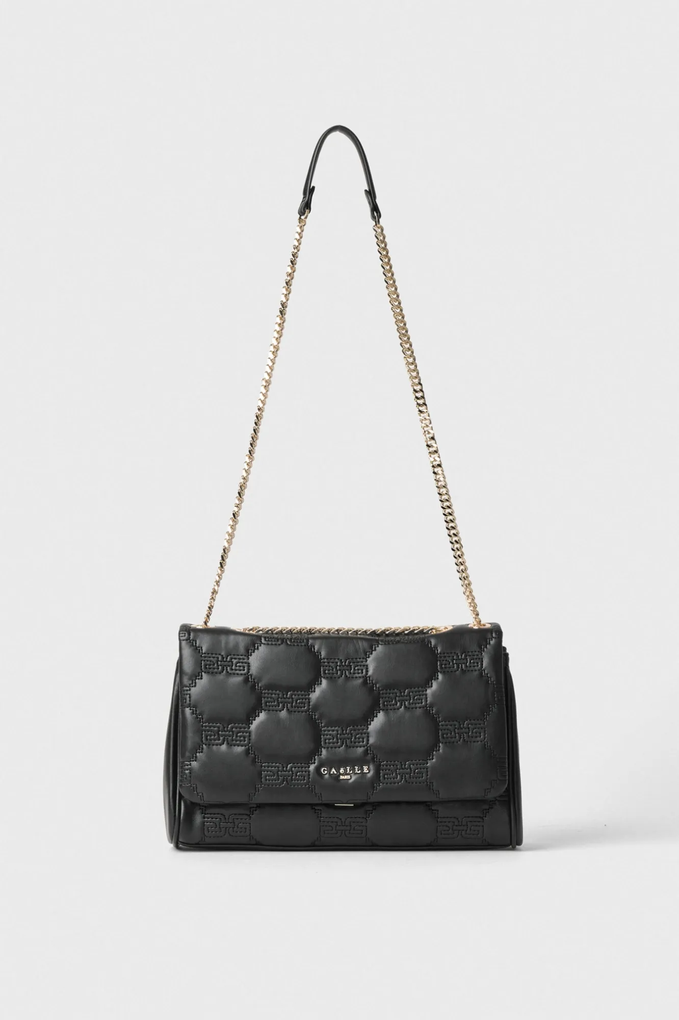 Regular Shoulder Strap Con Matelasse' Nero - Gaëlle Paris