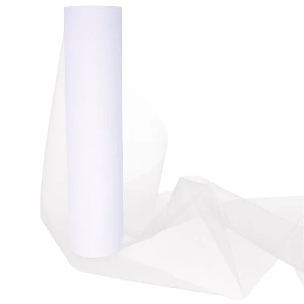 Rotolo tavolo tulle bianco 30cm x 25m