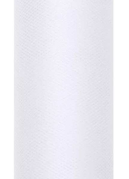 Runner da tavolo in tulle bianco 20 m x 8 cm