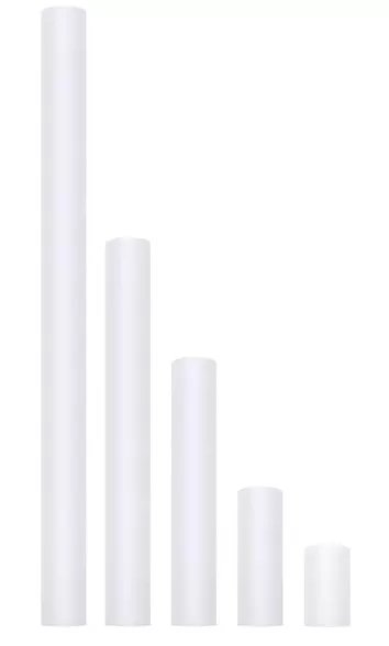 Runner da tavolo in tulle bianco 20 m x 8 cm