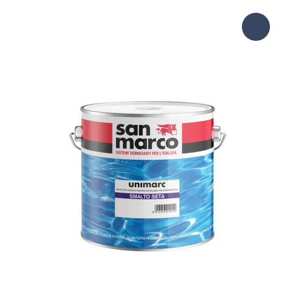 SAN MARCO UNIMARC SMALTO SETA BLU COBALTO LT 0,75