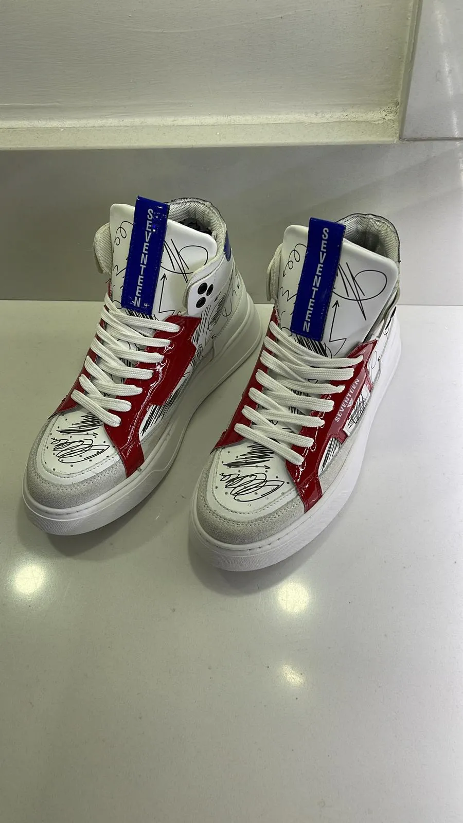 Scarpe Seventeen Uomo Alte – Florida Rossa e Blu