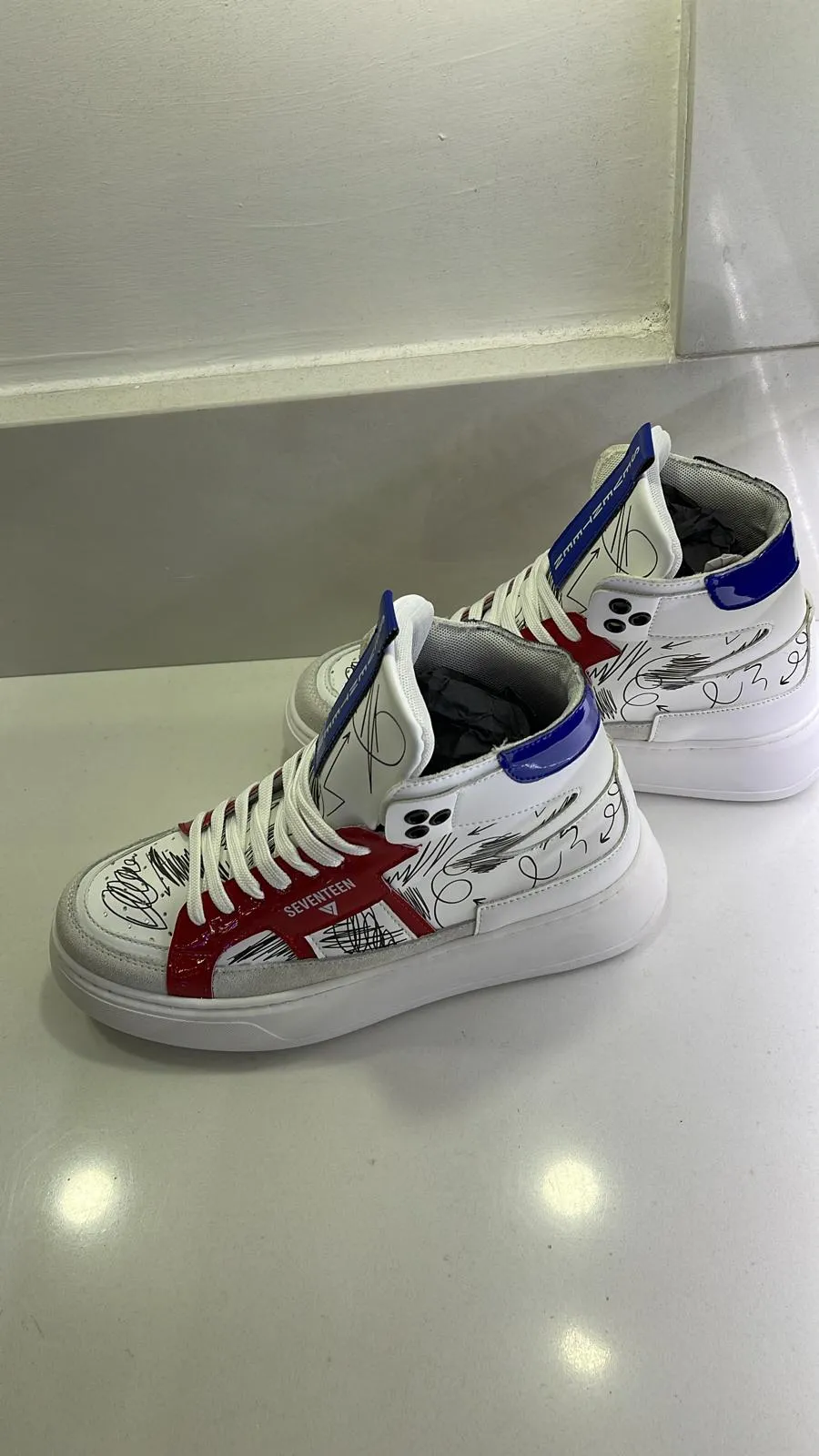 Scarpe Seventeen Uomo Alte – Florida Rossa e Blu