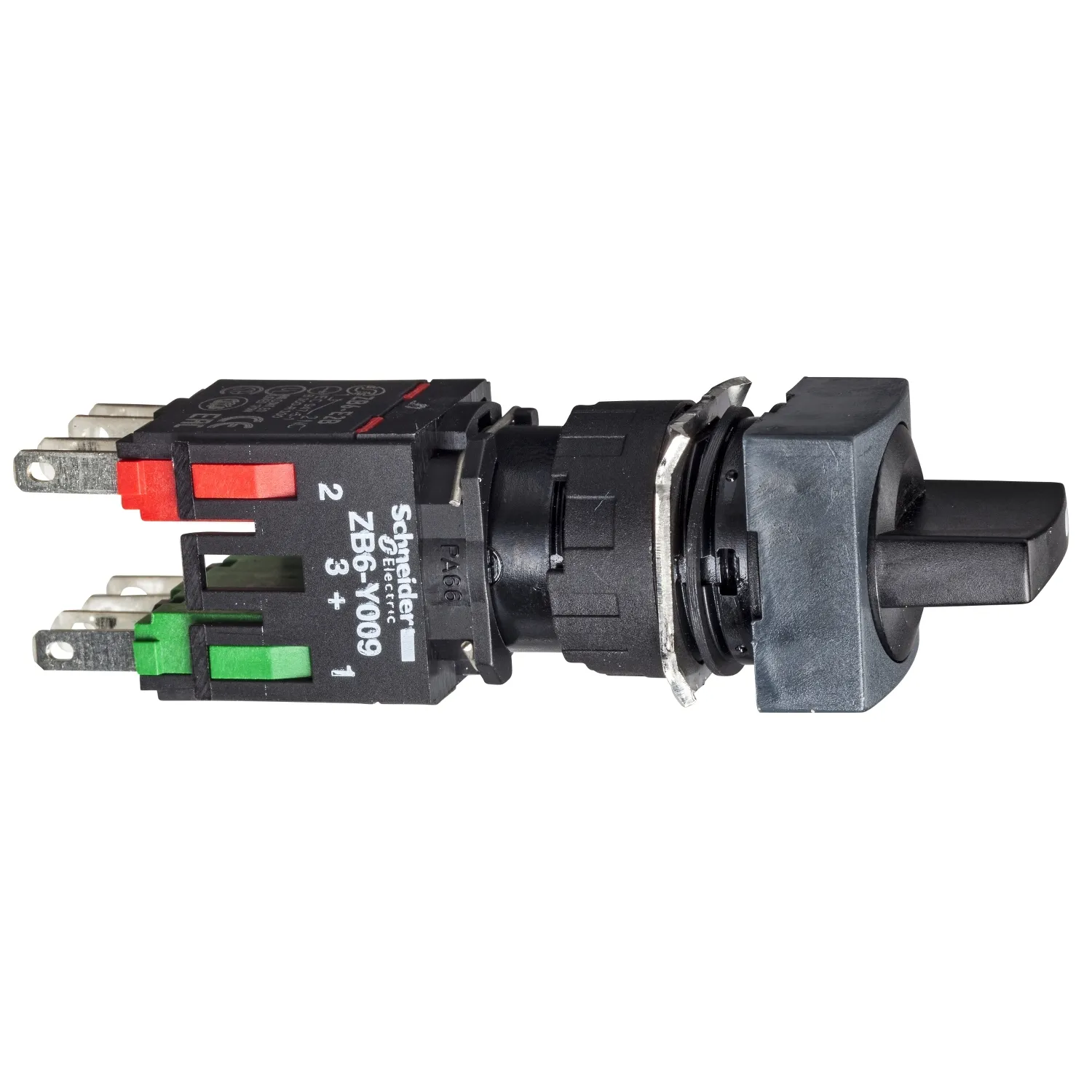 Selettore Schneider Electric XB6CD225B a 2 posizioni , diam. foro 16mm