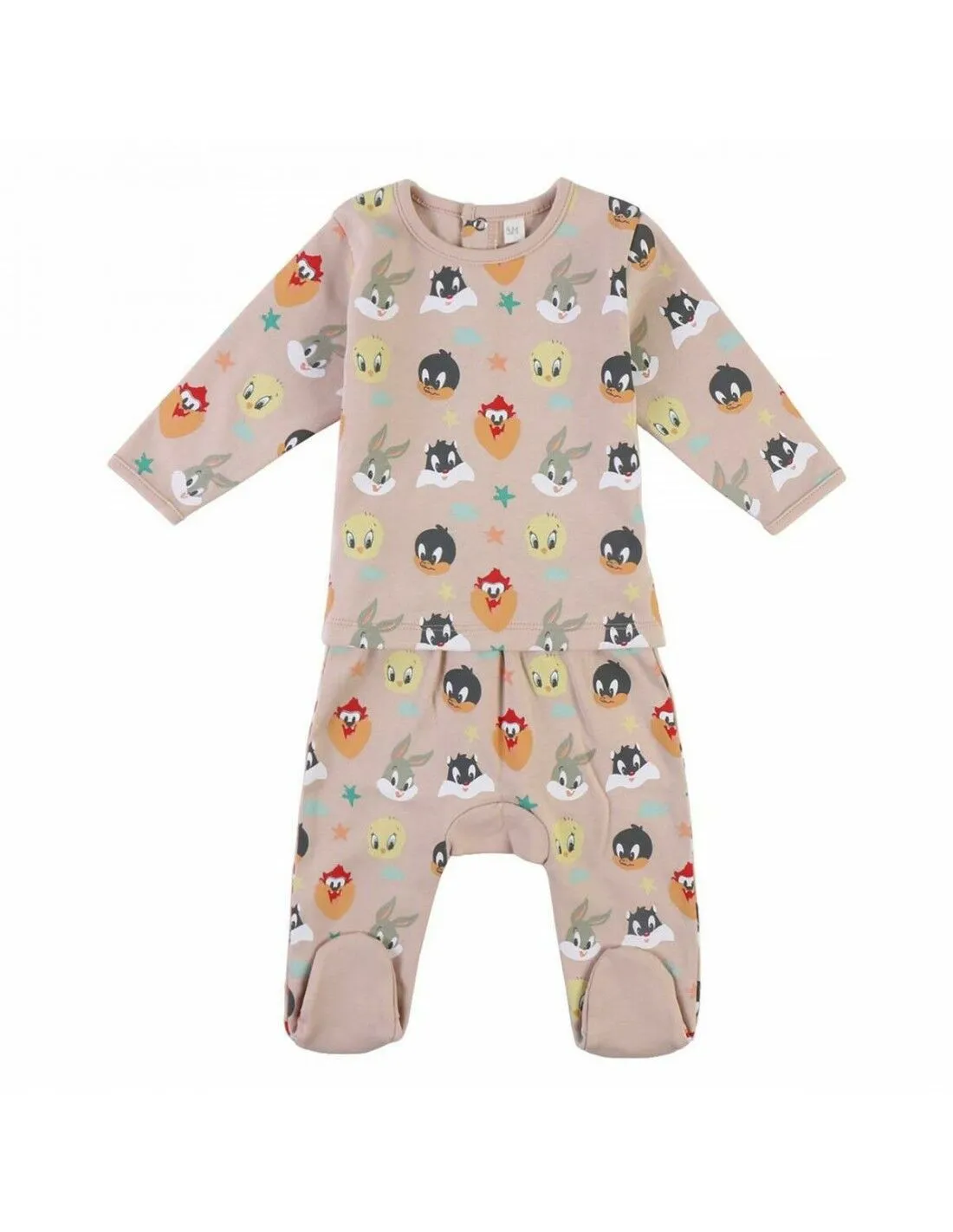 Set di Indumenti Looney Tunes Grigio Taglia Taglia - 12 Mesi