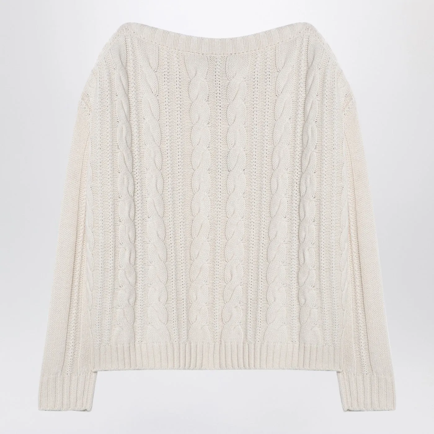 Sezicouture Ivory Micol Cashmere Blend Sweater
