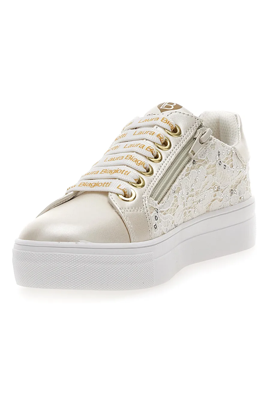Sneakers Avorio Con Platform Laura Biagiotti 8321