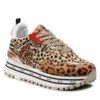 Sneakers platform LIU JO con stampa leopard BA2051 BX008 BEIGE