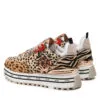 Sneakers platform LIU JO con stampa leopard BA2051 BX008 BEIGE