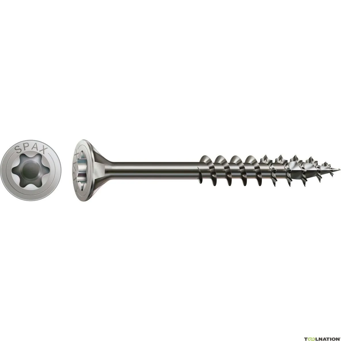 SPAX 0197000450603 Vite universale 4,5 x 60 mm, testa svasata, T-STAR PLUS T20, filettatura parziale, acciaio inox A2 - 100ST
