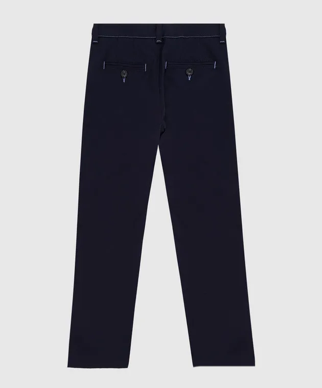 Stefano Ricci Pantaloni blu scuro per bambini YUT7200040VAL003