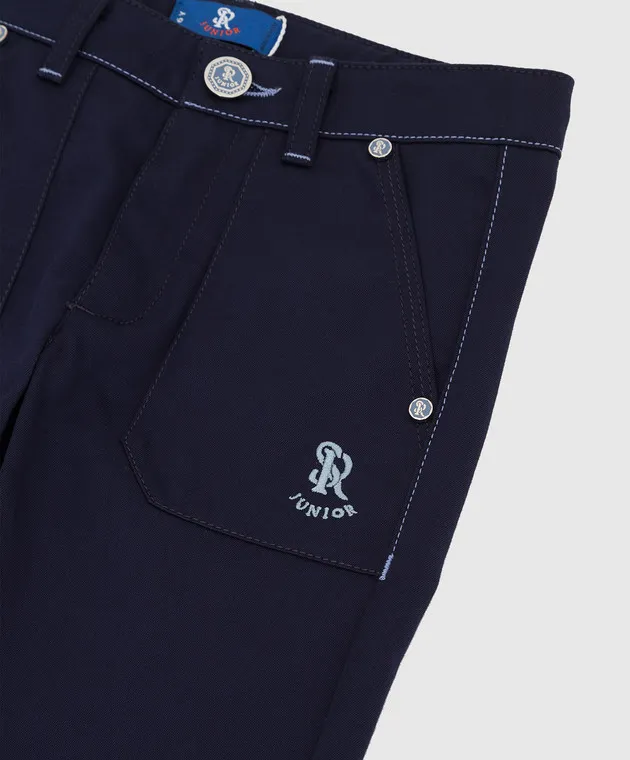Stefano Ricci Pantaloni blu scuro per bambini YUT7200040VAL003